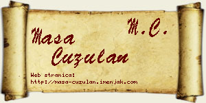 Maša Ćuzulan vizit kartica